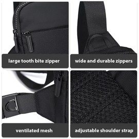 SHYSBV Sling Bag for Men,Small Chest Bag,Cross Body Bag,Lightweight Shoulder Backpack,Water Resistant Crossbody Man Bags for Travel,Hiking,Cycling,Camping,Outdoor Sports