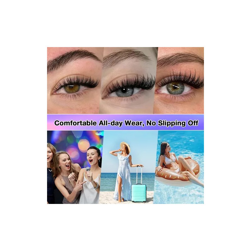 Extensiones De Pestañas Tukliee Diy Para Mujer Natural