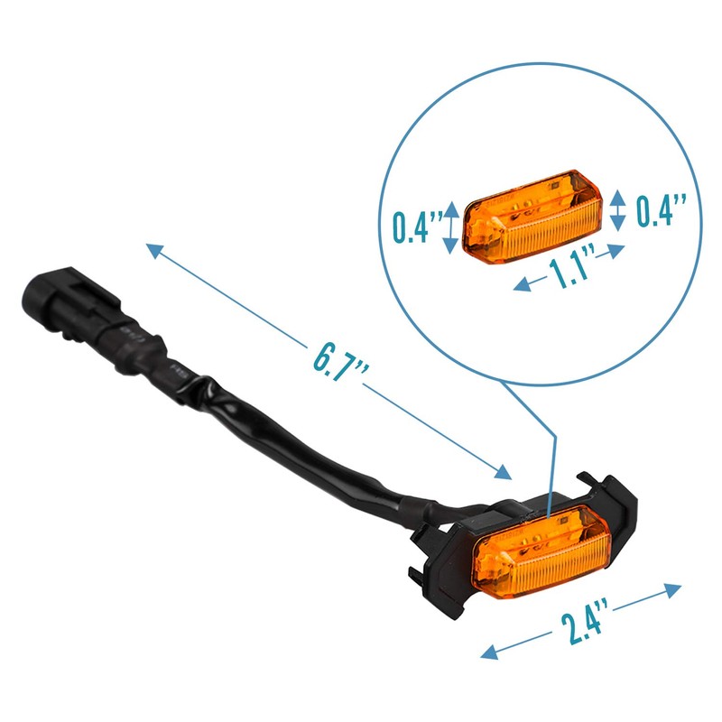 Seven Sparta 4 PCS Grill Led Lights with Fuse Adaptor