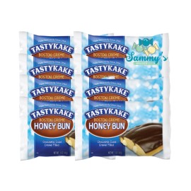 Tastykake Boston Creme Honey Buns 8 Buns