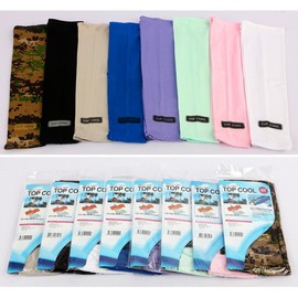 UV Protection Cooling Arm Sleeves Cooling Fieldrun Seamless Arm Sleeves (Hand Cover Type) White 20ea
