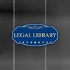 Victorian Plus Legal Library Wall or Door Sign - Leather