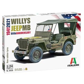PLATZ ITALERI IT3635 1/24 AMERICAN 1/4 TON, 4 x 4 TRUCK 80th Anniversary Plastic Model (Battle Vehicle)