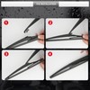 GARDIMU Rear Wiper Blade Assembly, Back Windshield Wiper Blades Arm