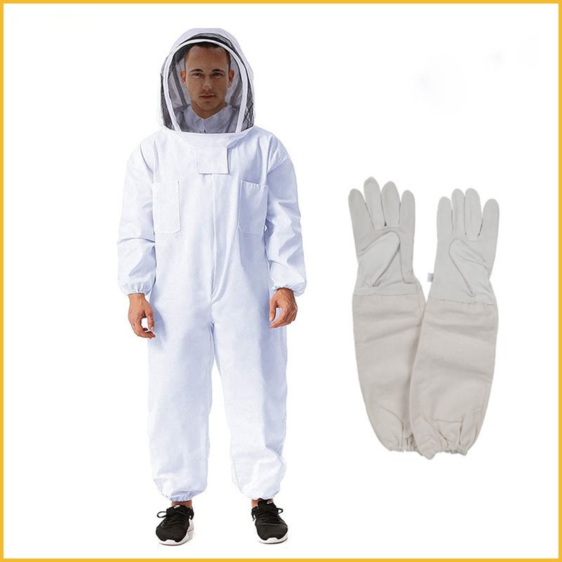 Bee Keeper Suit Professional Elastic Waist Soft Cotton Beekeeping Outfit