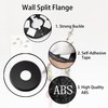 bociloy Wall Split Flange 26mm/1"Diameter, ABS Round Self-Adhesive Escutcheon Plate,