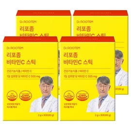 Dr. Rootem genuine liposome vitamin C powder stick, 30 servings, 4 pieces / 닥터루템 정품 리포좀 비타민C 분말스틱, 30회분, 4개