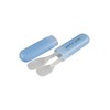 Two Japanese Soft Spoon Set Blue