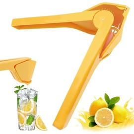 Lemon Juicer Squeezer, Easy Squeeze Hand Juicer, Citrus Squeezer That Folds Flat For Space-Saving Storage, Manual Lime squeezer with Sideways Pivot to Increase Leverage + Reduce Effort Needed