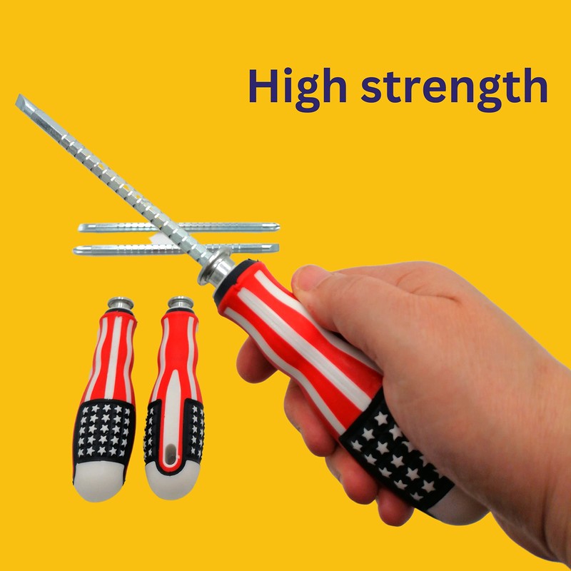 Screwdriver (3 PCS) 2 in 1 Adjustable Length, Reversible Dual