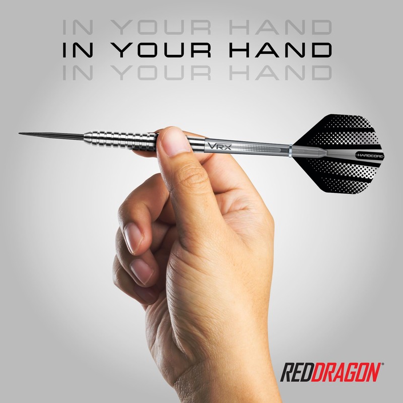 RED DRAGON Rebel 24g - Tungsten Darts Set with Flights