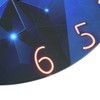 30cm Glass Blue Wall Clock for Living Room Decor Silent