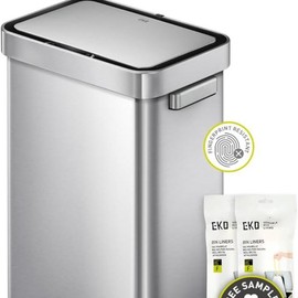 50 Liter / 13.2 Gallon Touchless Rectangular Motion Sensor Trash Can, Brushed Stainless Steel Finish-Various sizes available-1.23-01 - Size: Deluxe 50 Liter