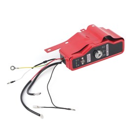 Ignition Key Switch Box for GX340 GX390 Engine, On/Off Electric Stop Switch with 2 Keys, Iron, Red and Black, 8.07 x 2.76 Inch