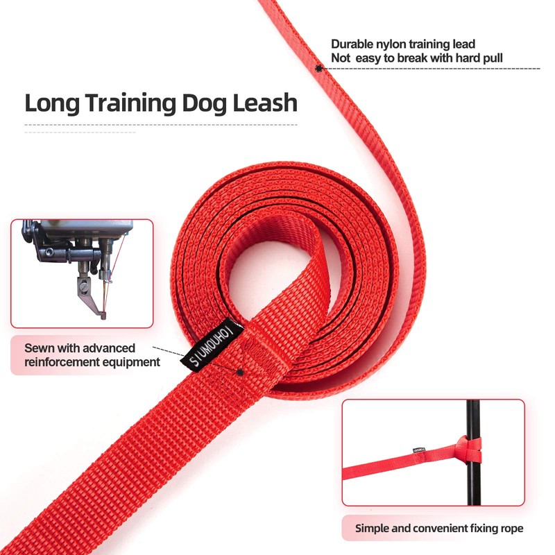 Siumouhoi Dog/Puppy Obedience Recall Training Agility Lead - 15ft 20ft