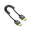 YANBORONSN 8K HDMI Spiral Cable 2.2 ft, Short HDMI to