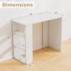 Tangkula Small Computer Desk, 36 Inch Home Office Desk with