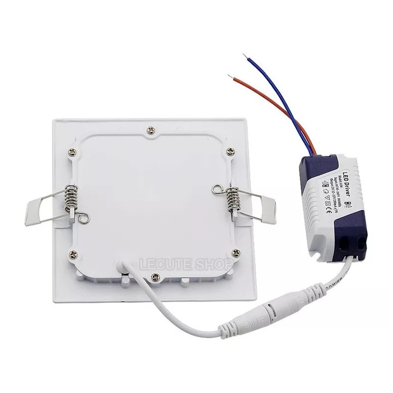 Megaluz Lampara Luz Led Cuadrada Empotrar 14.5cm 9w Foco Reflector