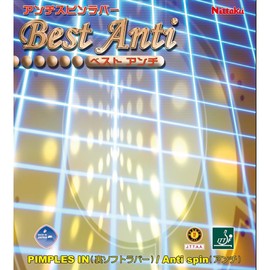 Nittaku NR-8540 Table Tennis Rubber, Best Anti-Back, Soft Backing, For Defense Use, Black, Thick