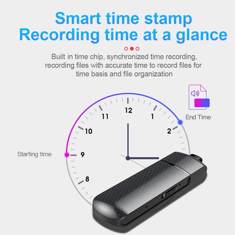 USB Flash Drive Voice Recorder Dual Modes Switching Digital Audio