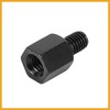 Partuto 2pcs 8mm LH to 8mm RH Black Motorcycle Rearview