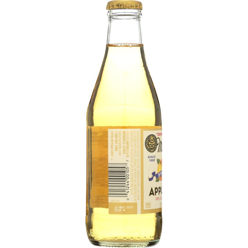 Martinelli Gold Medal's, 100% Sparkling Apple Juice, 10 oz
