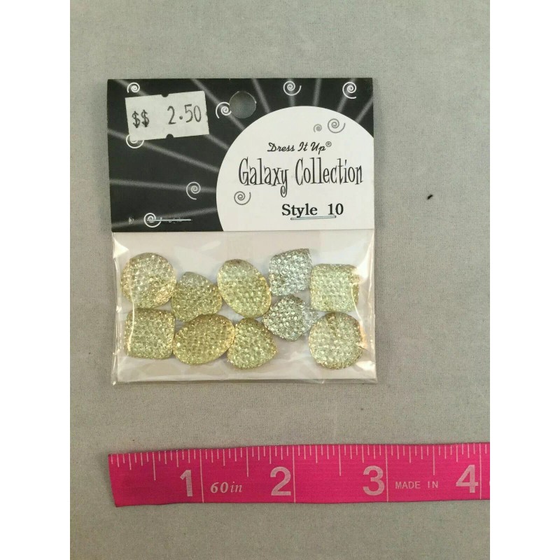 Dress It Up Galaxy Collection Light Yellow Multishaped Glue On