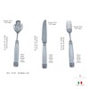 Cavagnini Handmade 18/10 Steel and Pewter Cutlery Set of 3