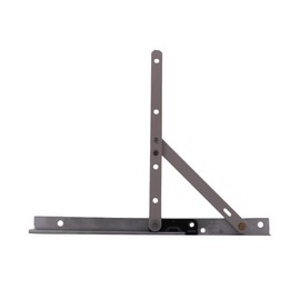 Brixwell Truth 14 Concealed Casement Hinge Upper Left Lower Right Type - E-Gard Finish,Arm and Rivet Material Steel,10" Track Length, 4-29/32" Arm Size, Window Hardware
