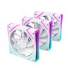RUIX V8 Prism 120mm ARGB PWM Computer Case Fan 3-Pack,