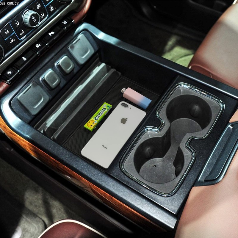 TACOBRO Center Console Organizer Compartment Cover Compatible with 2014-2018 Sierra/Silverado