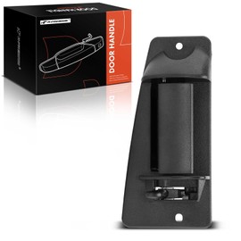 A-Premium Rear Passenger Side Exterior Door Handle Compatible with Chevy Silverado 1500 1999-2006, Silverado 2500 3500 & GMC Sierra 1500 2500 3500 - for Extended Cab Pickup - Textured Black, 15758171