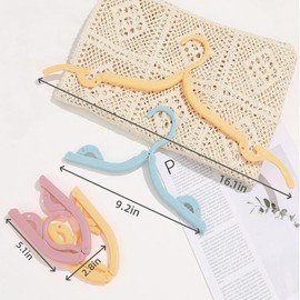 Kiswleon 28PCS Portable Travel Hangers,Four Colors Travel Coat Hangers,Plastic Travel Hangers Foldable,Folding Coat Hangers for Travelling,Foldable Hangers Travel Essentials for Holiday,Camping