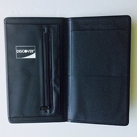 Good Quality Server Waitstaff Waiter Waitress Restaurant Checkbook Presenter with Pockets and Zipper, Black (1)