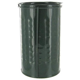 Wisechoice Decorative Enamel Cemetery Vase with 2 Slide Legs for Memorial Flower Display, 4 in Diameter x 7 in Height