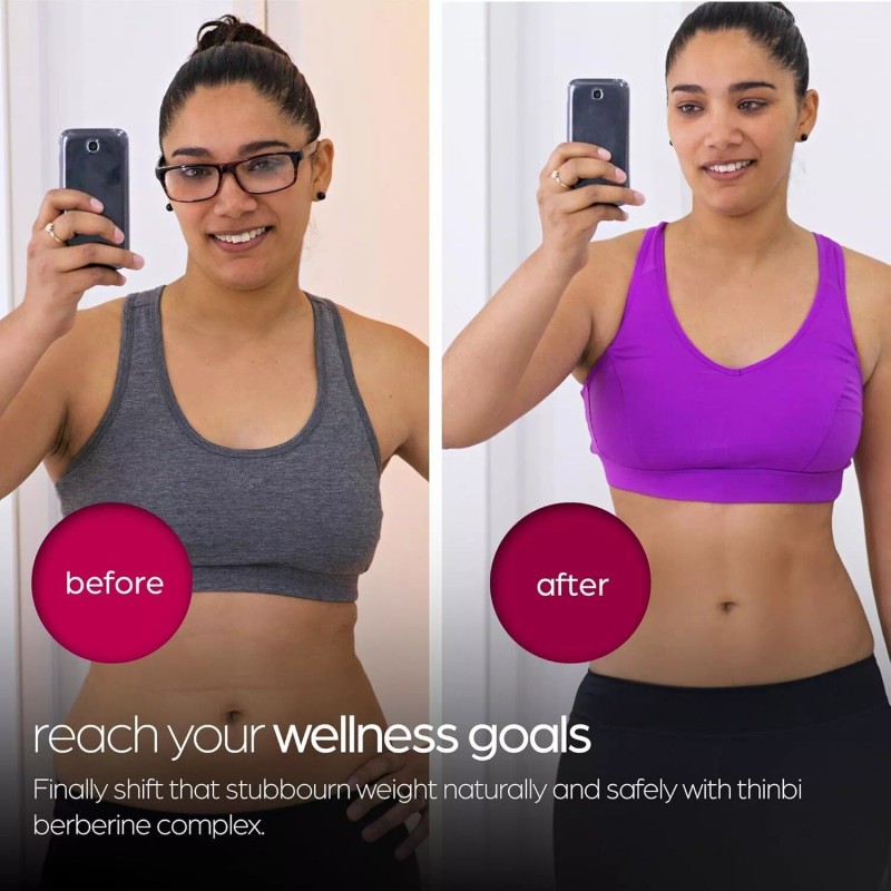 Thinbi Berberine Supplement - 1000mg Potent Botanical Capsules for Weigh...