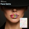 Waveaura Face Gems 4 Blatt Glitzer temporäre Tattoos Aufkleber gemischte