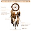 Dream Catcher Native American Boho Dreamcatcher Rattan Wall Decor, Handmade