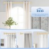 2 Pack Gold Curtain Rods for Windows 30 to 42