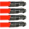 XYSRZ 4 Pack Single Mode Red Light Flashlight Red Torch