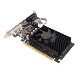 ASHATA GT610 2GB DDR3 64Bit Gaming Graphics Card, PCIe 1.1 X16 Graphics Card for Computer PCs, with HDMI VGA DVI Port, Fast Fan, 810MHz GPU
