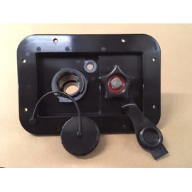 Go Power! Valterra Black Gravity/City Water Fill Dish Check Valve RV Trailer Marine