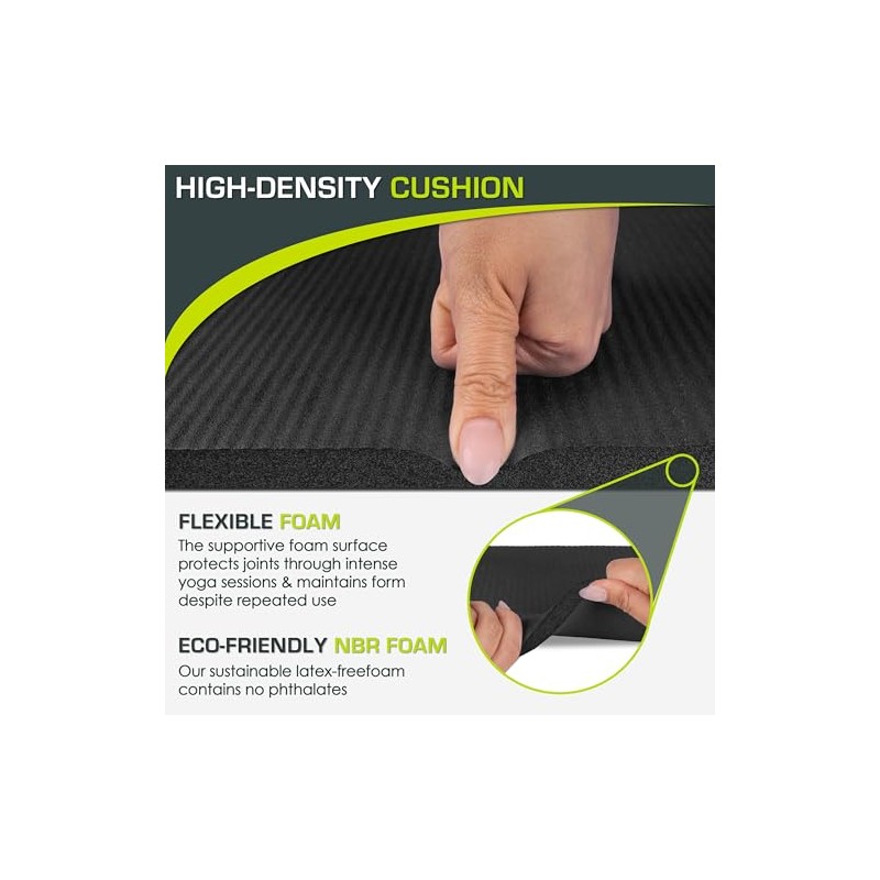 ProsourceFit Extra Thick Yoga Knee Pad and Elbow Cushion 15mm