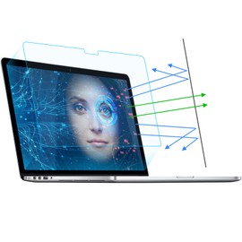 YongMai 2-Pack Anti Blue Light Screen Protector Compatible with MacBook Pro/Max 13.6 inch 2024-2022 M3/M2, Eye Protection & Anti Glare Laptop Screen Protector