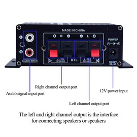 AK170 Audio Amplifier Car and Home Portable Sound Amplifier Speaker Amplifier