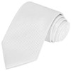 KissTies Mens Pure White Tie Solid Necktie Wedding Ties +