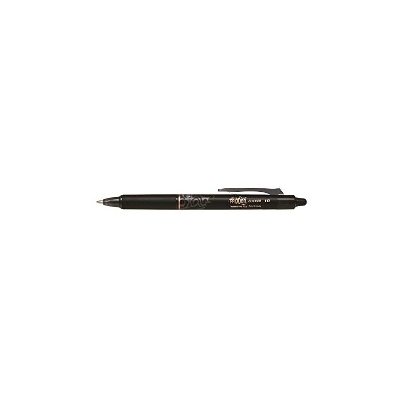 Pilot Frixion Clicker Retractable Gel Pen Black Plastic Strong Rubber