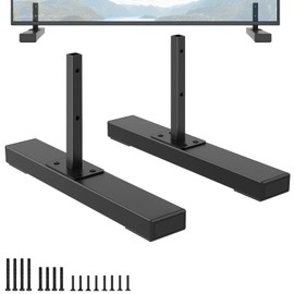Metal TV Stand Legs for Vizio, Exclusive for Vizio M656-H4 M656-G4 V655-H4 TV Model, Not for Others Model, Replacement TV Base Stand with Instructions & Screws, No Drilling Required