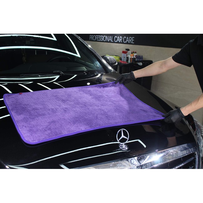 Purple x 35in./60x90cm 24in Maxshine 1200GSM Microfiber Duo Twisted Drying Towel for Car Detailing 