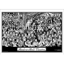 Rock & Roll Theatre Poster Poster Print, 36x24